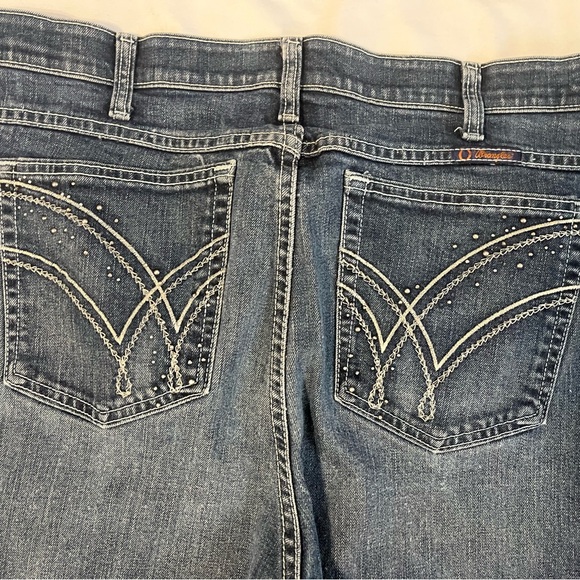 Wrangler Women's Dark Blue Boot Cut Q-Baby Jeans Size 20/34 - Picture 5 of 8